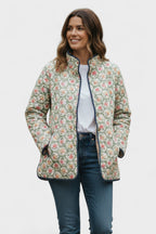 Olivia™ | Chaqueta acolchada de entretiempo con patchwork floral