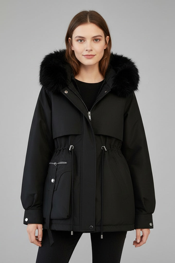 Delilah™ | Parka acolchada con capucha de pelo sintético