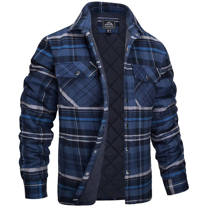 Ian™ | Sobrecamisa de franela de cuadros acolchada