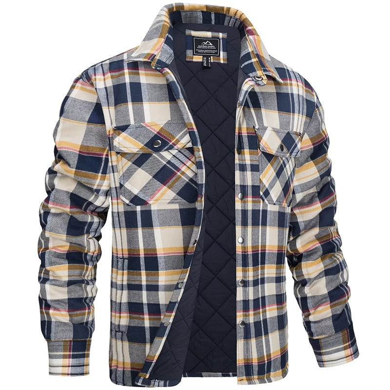 Ian™ | Sobrecamisa de franela de cuadros acolchada