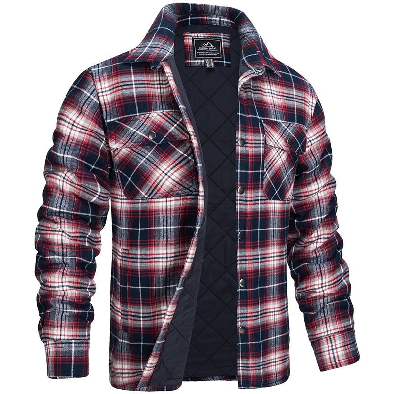 Ian™ | Sobrecamisa de franela de cuadros acolchada