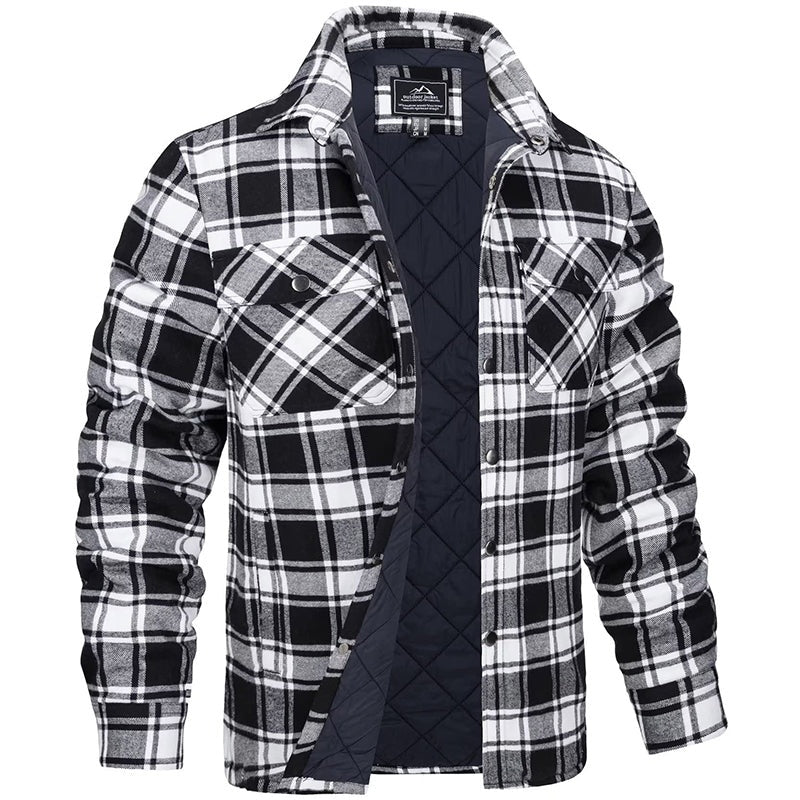Ian™ | Sobrecamisa de franela de cuadros acolchada