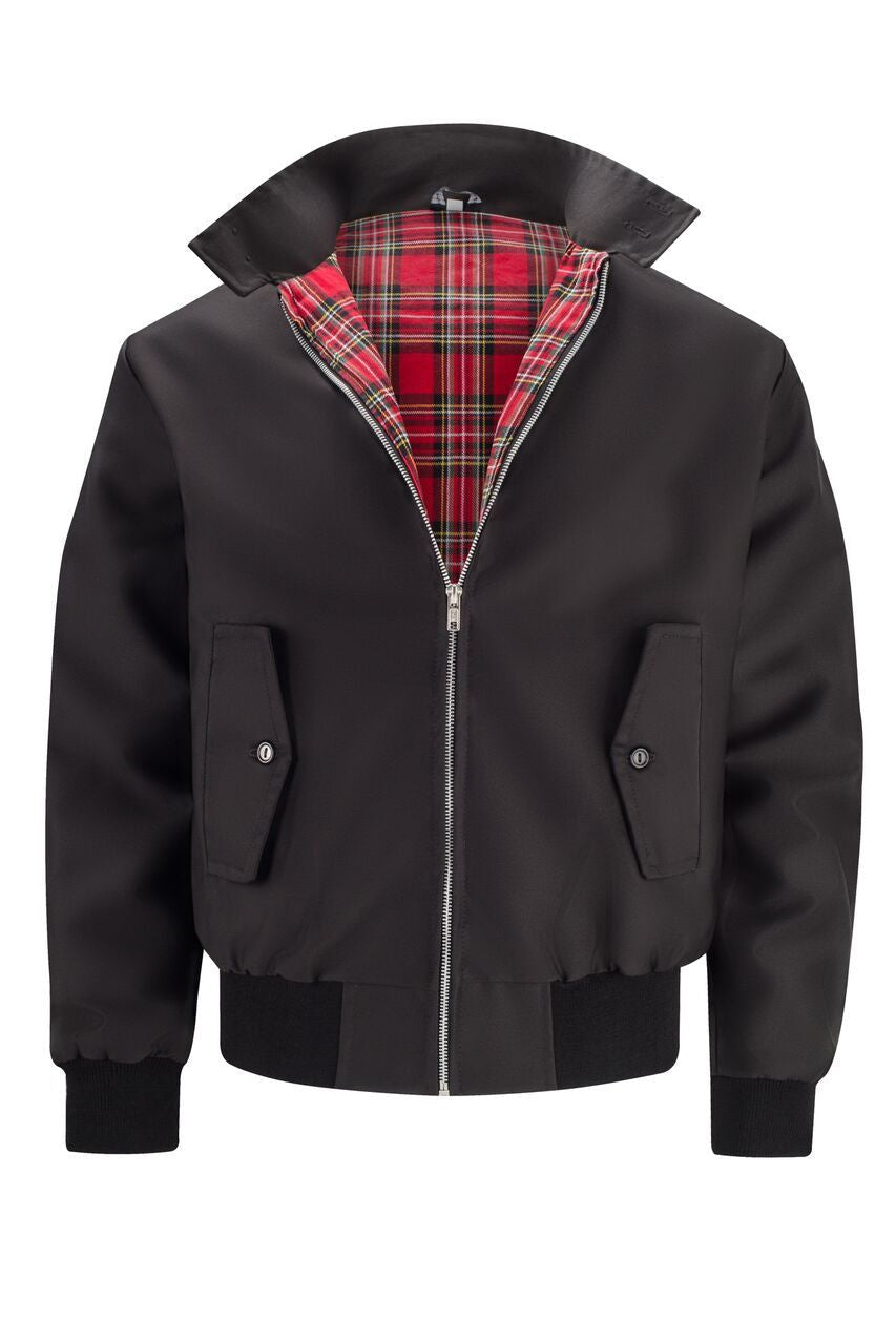 Nathaniel™ | Cazadora bomber de hombre con forro de tartán