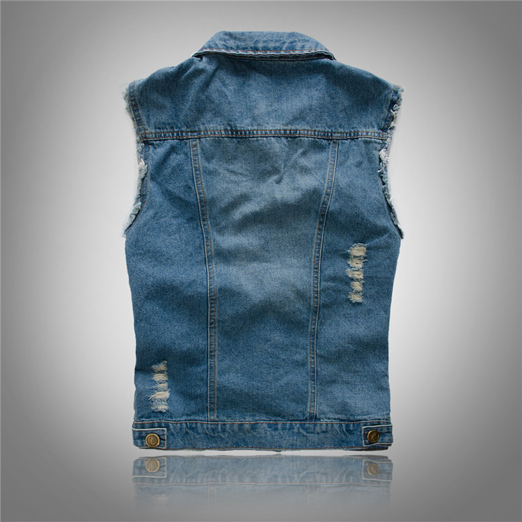 Emmett™ | Chaleco vaquero biker con botones dorados