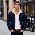 Walter™ | Chaqueta militar con forro de borreguito y bolsillos