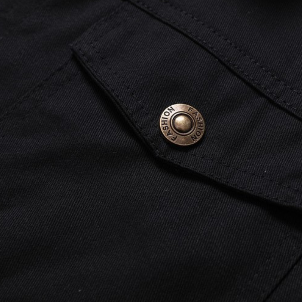 Walter™ | Chaqueta militar con forro de borreguito y bolsillos