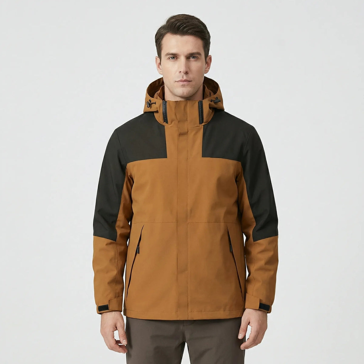 Nathaniel™ | Chubasquero impermeable de hombre con capucha