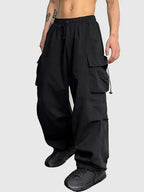 Micah™ | Pantalón cargo ancho de hombre con múltiples bolsillos