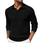 Weston™ | Polo de manga larga en punto texturizado