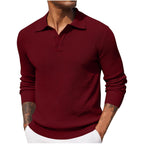 Weston™ | Polo de manga larga en punto texturizado