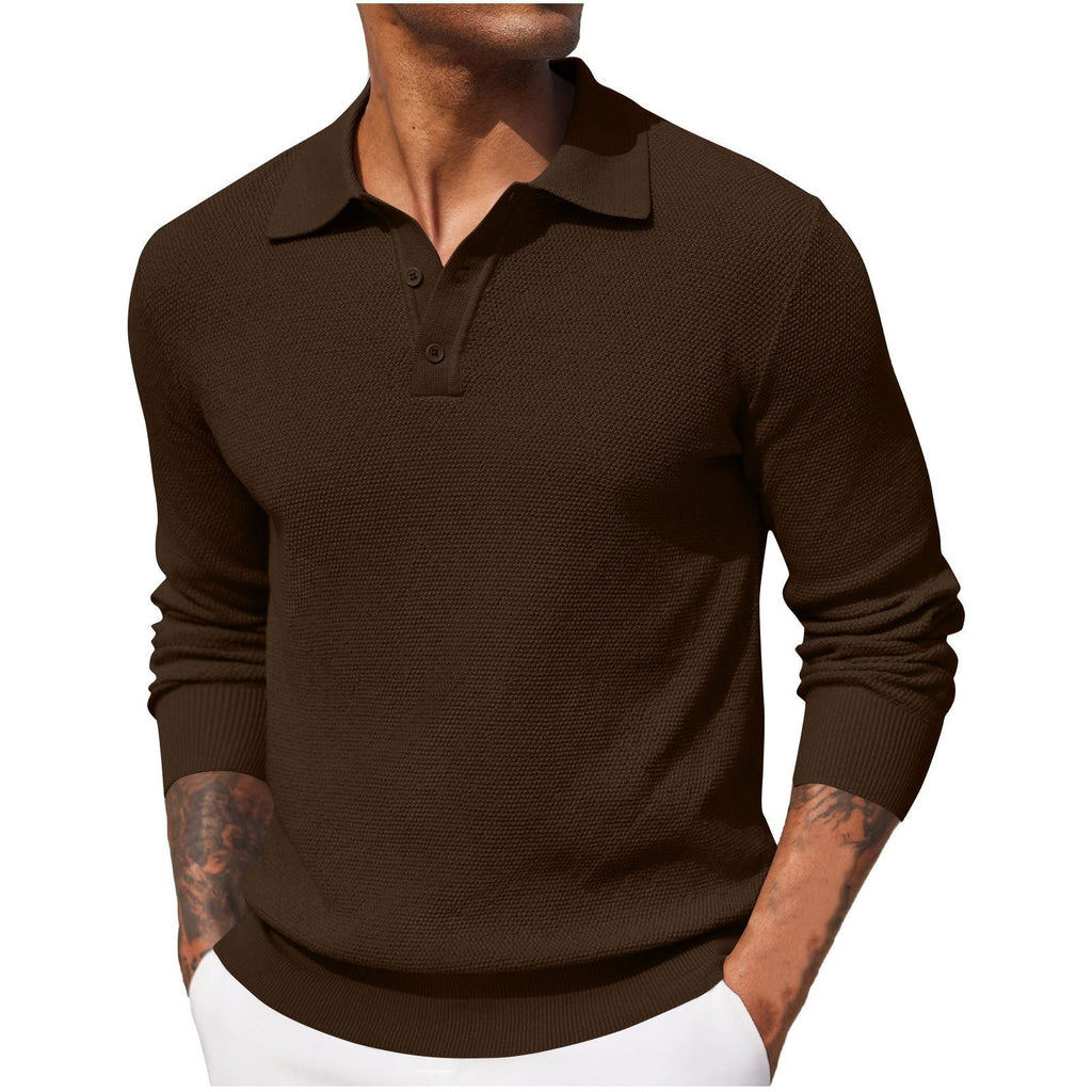 Weston™ | Polo de manga larga en punto texturizado