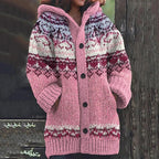 Allison™ | Jersey largo de rayas jacquard con capucha