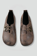 Hannah™ | Mocasines planos slip-on con elásticos y botones