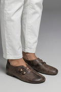 Hannah™ | Mocasines planos slip-on con elásticos y botones