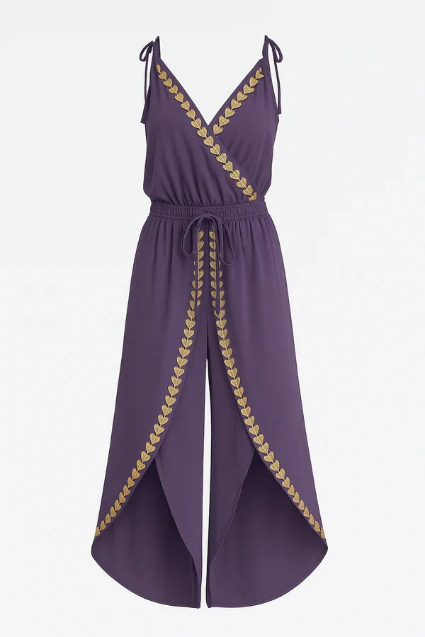 Claudia™ Mono Elegante con Detalles Dorados