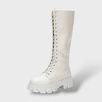 Kelsey™ | Botas militares altas con cordones y plataforma