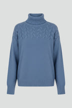 Nora™ | Jersey oversize de cuello alto con ochos