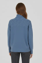 Nora™ | Jersey oversize de cuello alto con ochos