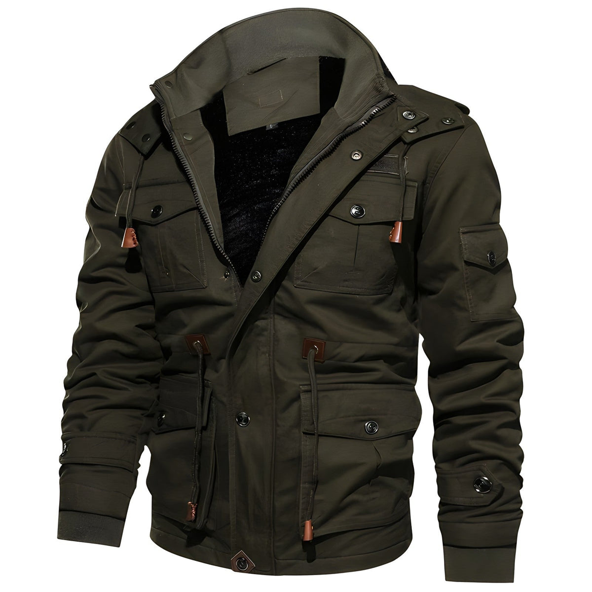 Simon™ | Chaqueta militar forrada con múltiples bolsillos