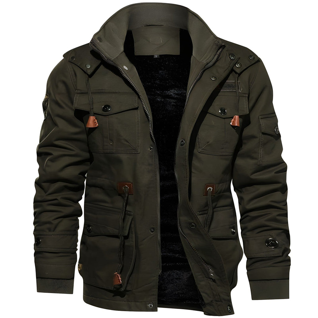 Simon™ | Chaqueta militar forrada con múltiples bolsillos