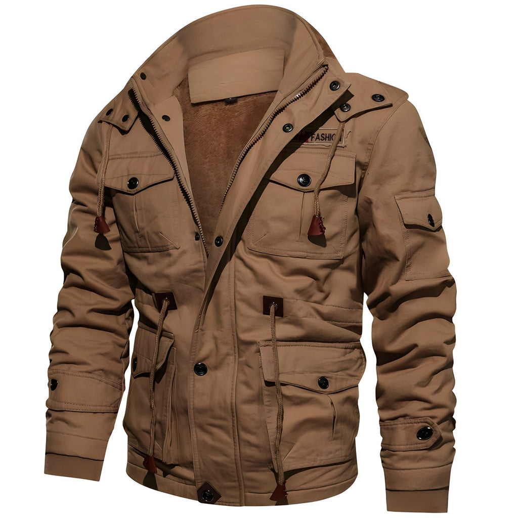 Simon™ | Chaqueta militar forrada con múltiples bolsillos