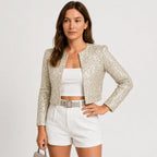 Sophie™ | Chaqueta corta de lentejuelas estilo blazer de fiesta