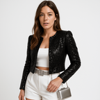 Sophie™ | Chaqueta corta de lentejuelas estilo blazer de fiesta