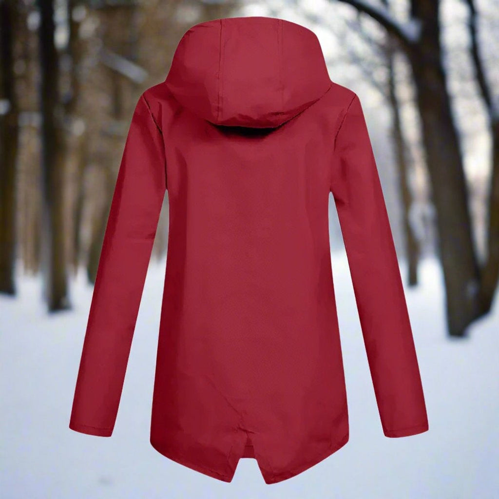 Grace™ | Parka impermeable larga con capucha