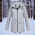 Grace™ | Parka impermeable larga con capucha