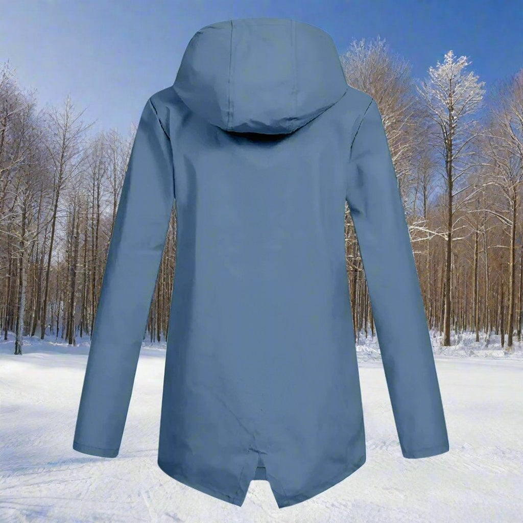 Grace™ | Parka impermeable larga con capucha