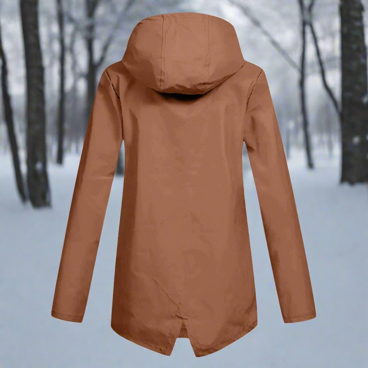 Grace™ | Parka impermeable larga con capucha