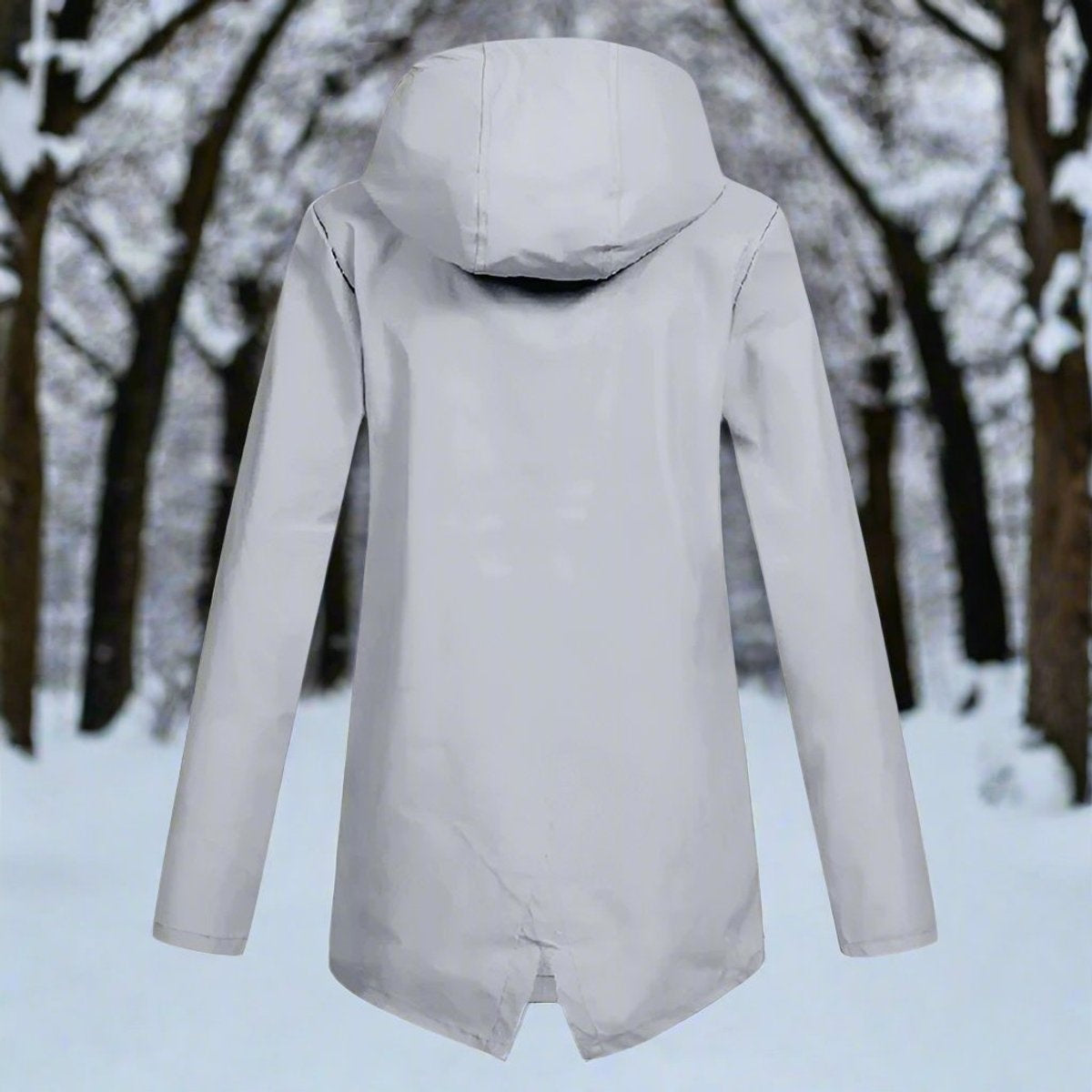 Grace™ | Parka impermeable larga con capucha