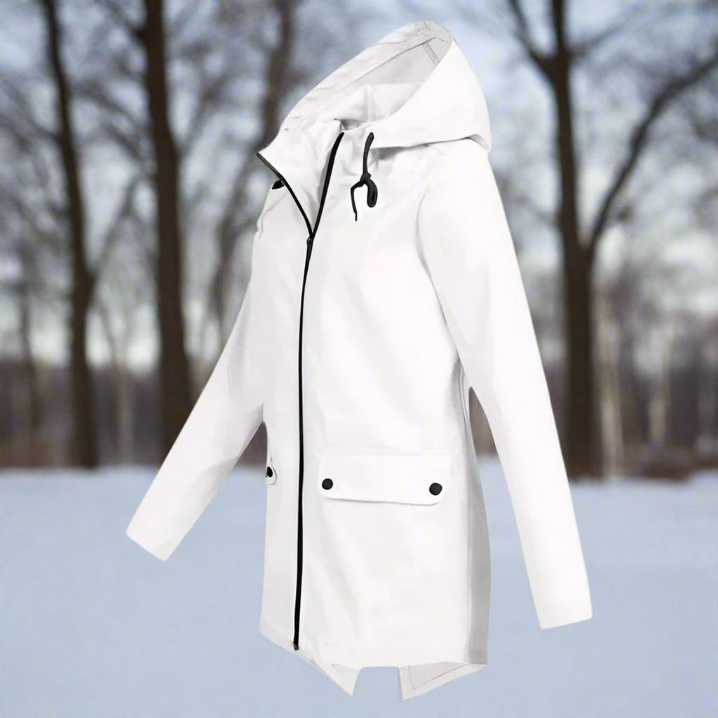 Grace™ | Parka impermeable larga con capucha