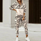 Vivian™ | Chándal estampado con sudadera de cremallera y jogger