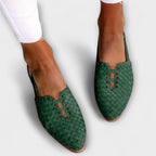 Maya™ | Mocasines planos trenzados de punta fina