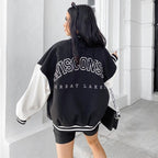Elena™ | Chaqueta varsity oversize con bordados