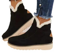 Ariana™ | Botines de invierno de ante con forro de pelo sintético
