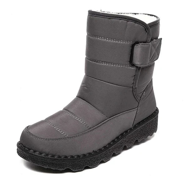 Gemma™ | Botas impermeables planas con forro cálido y velcro