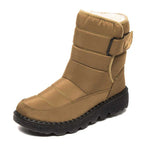 Gemma™ | Botas impermeables planas con forro cálido y velcro