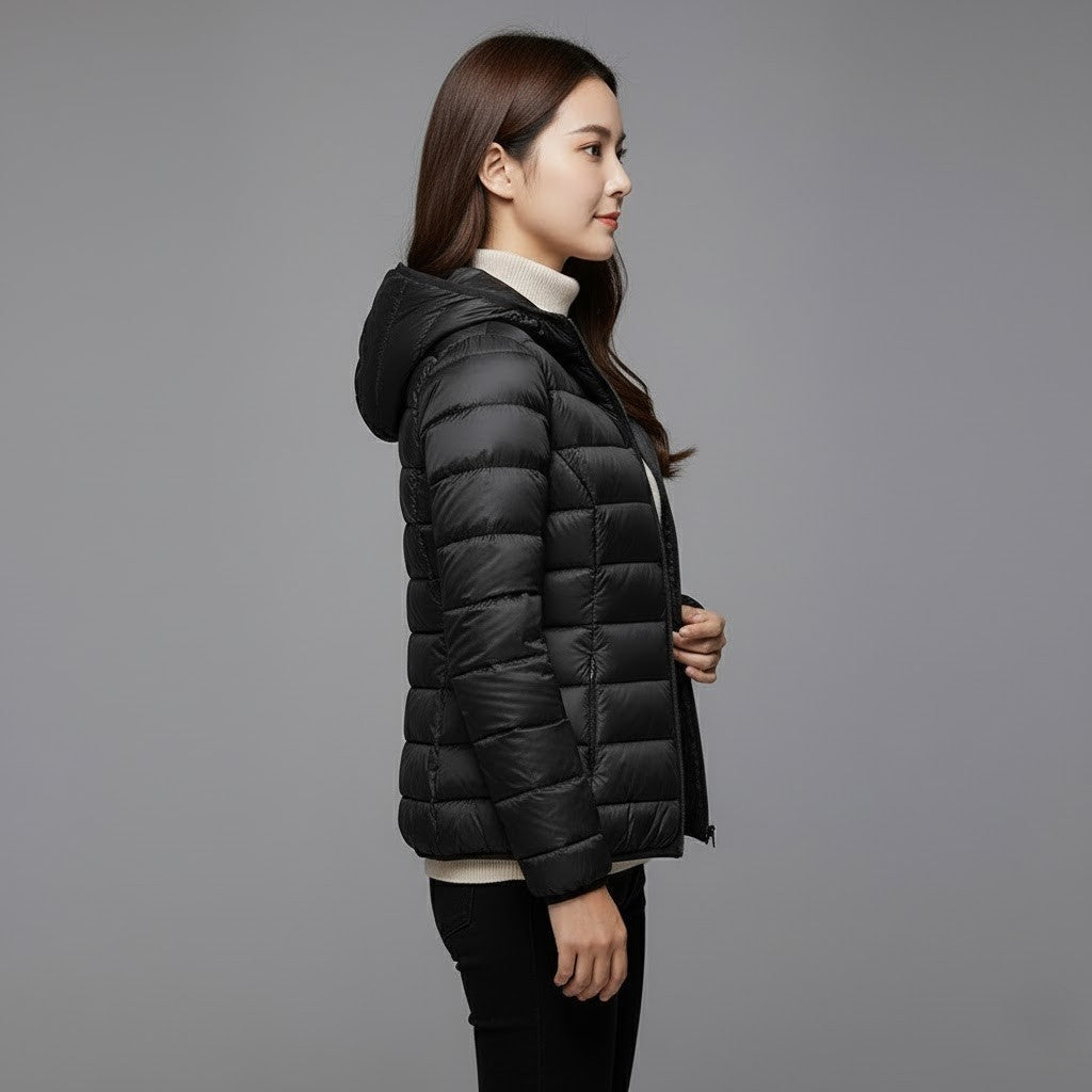Josie™ | Chaqueta acolchada corta de cuello alto