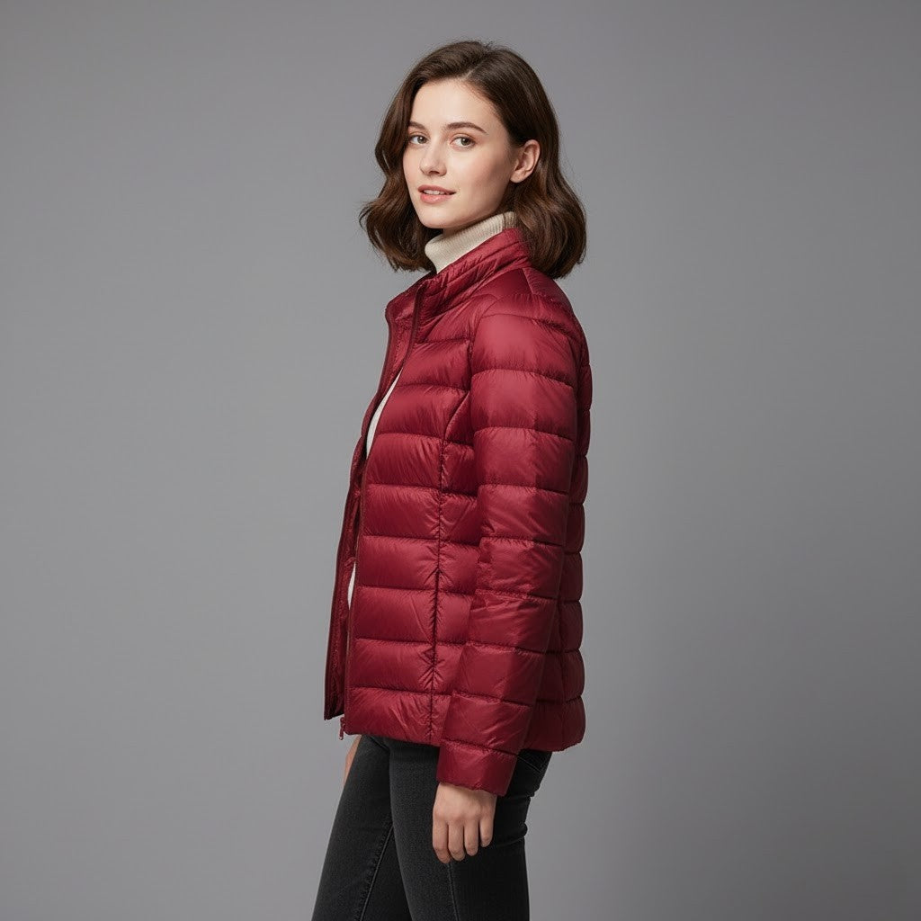 Josie™ | Chaqueta acolchada corta de cuello alto