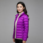 Josie™ | Chaqueta acolchada corta de cuello alto