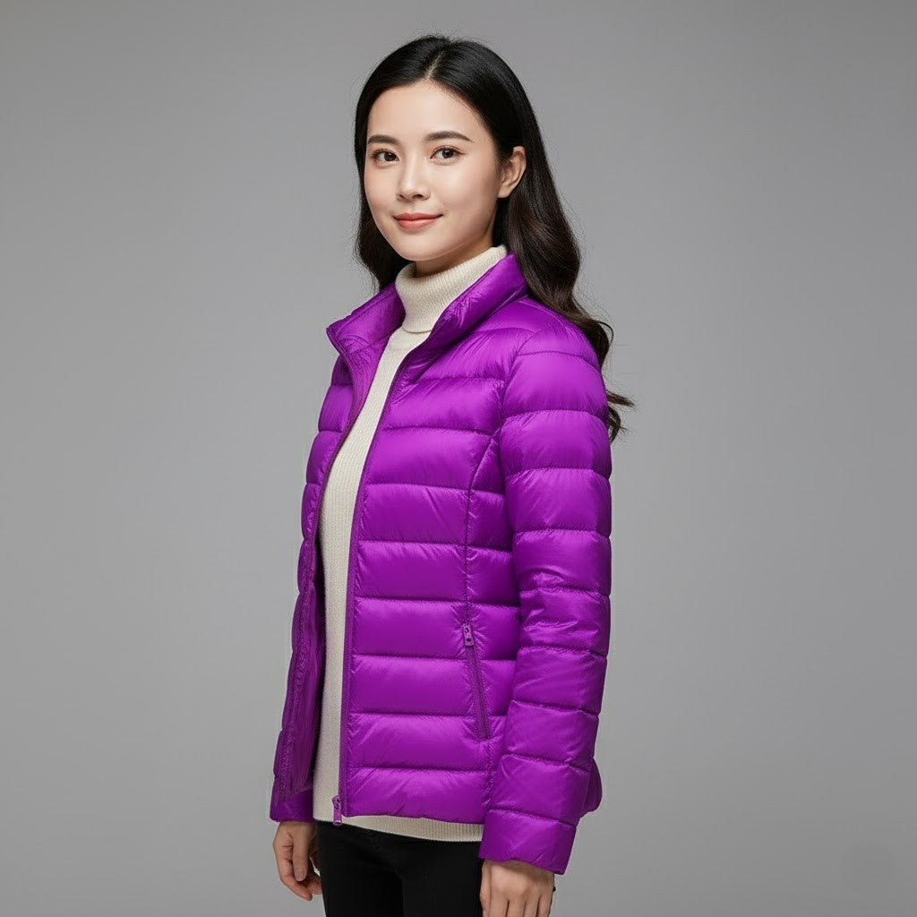 Josie™ | Chaqueta acolchada corta de cuello alto