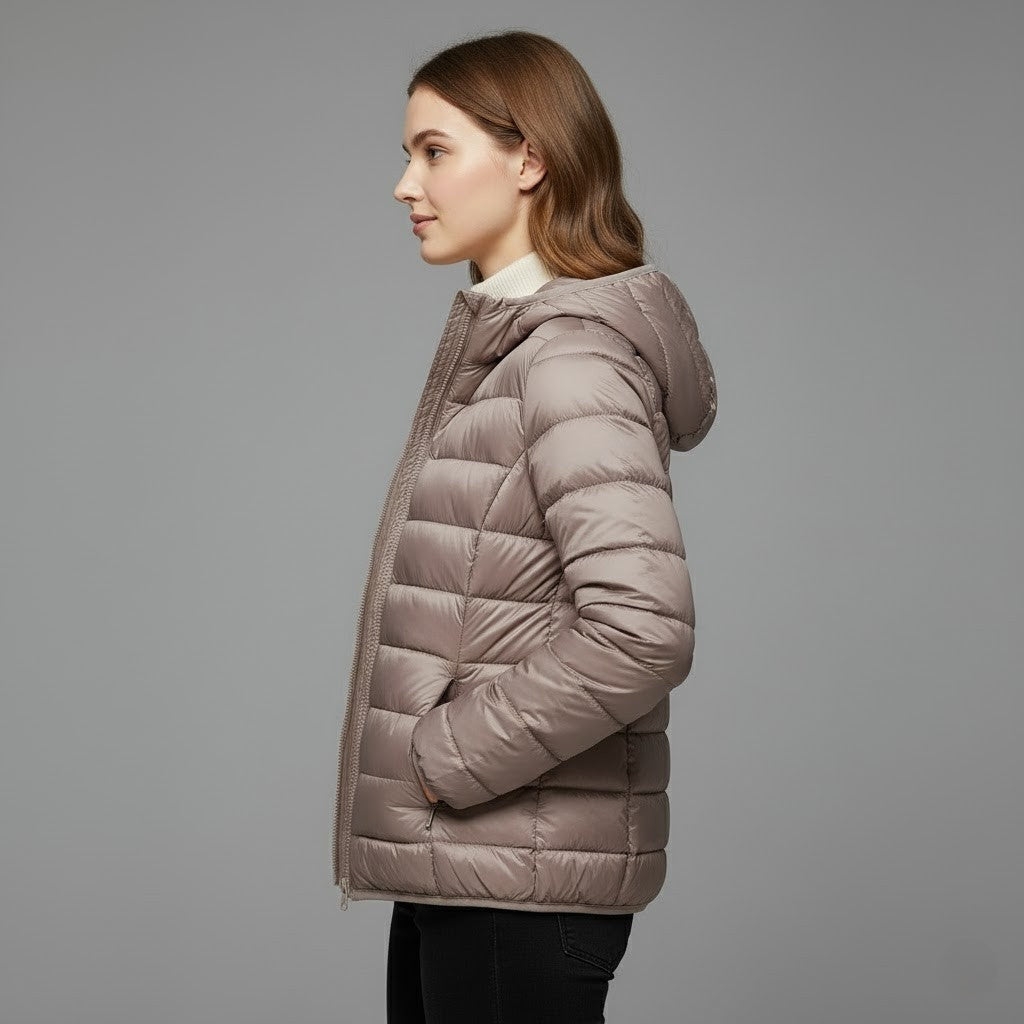 Josie™ | Chaqueta acolchada corta de cuello alto
