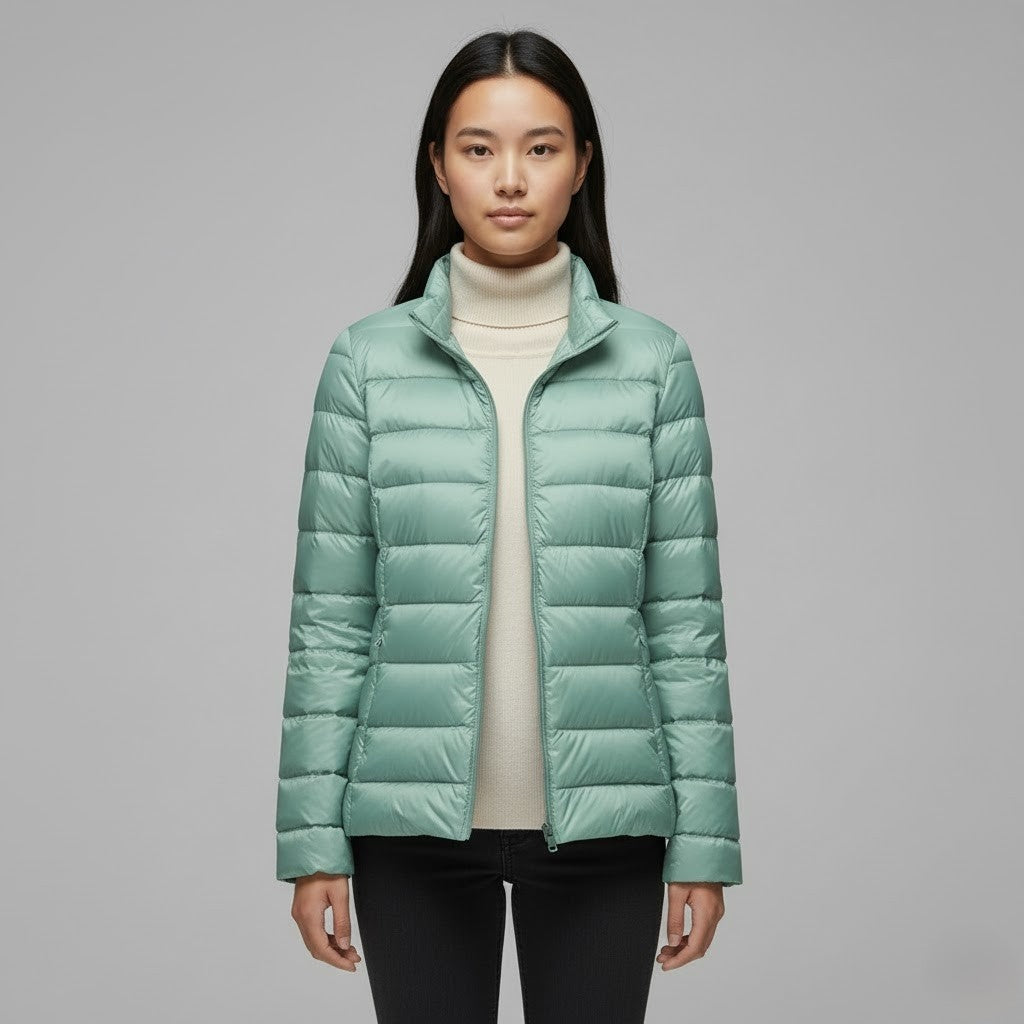 Josie™ | Chaqueta acolchada corta de cuello alto