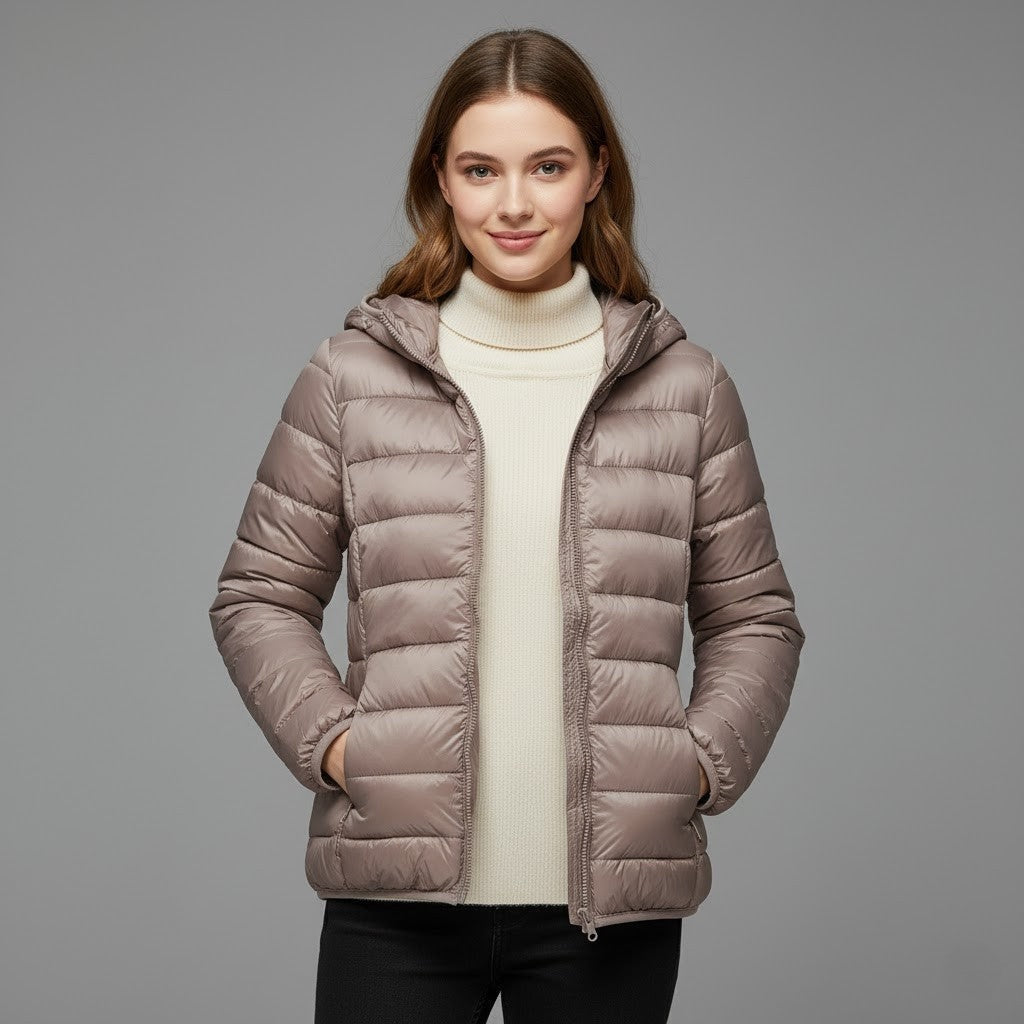 Josie™ | Chaqueta acolchada corta de cuello alto