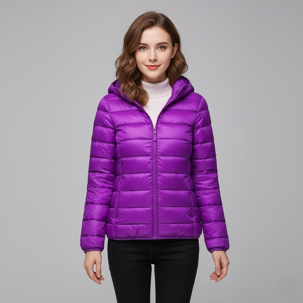 Josie™ | Chaqueta acolchada corta de cuello alto