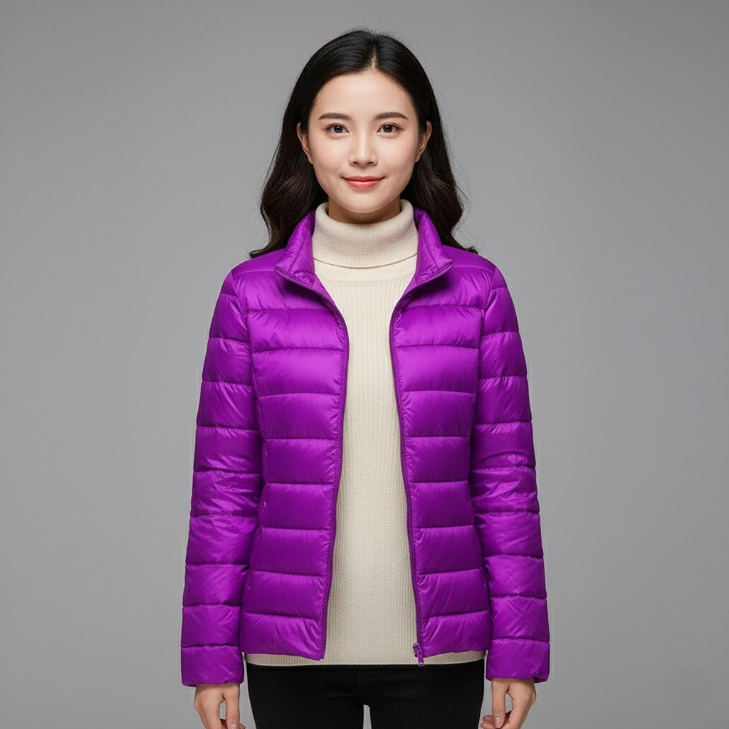 Josie™ | Chaqueta acolchada corta de cuello alto