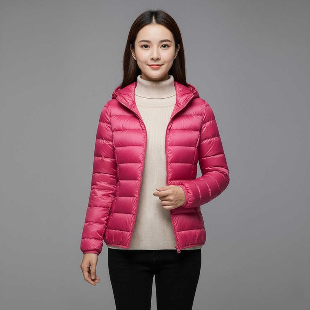 Josie™ | Chaqueta acolchada corta de cuello alto