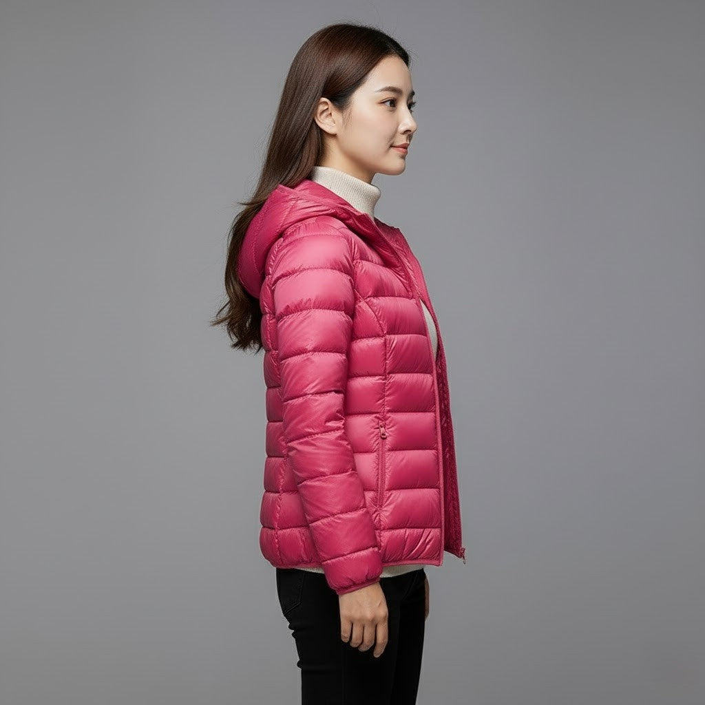 Josie™ | Chaqueta acolchada corta de cuello alto